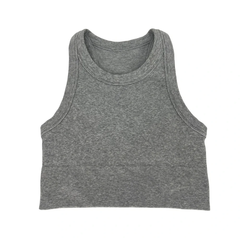 ALO Yoga Seamless Delight High Neck Bra 3-Piece Lot Black Gray Estimated M